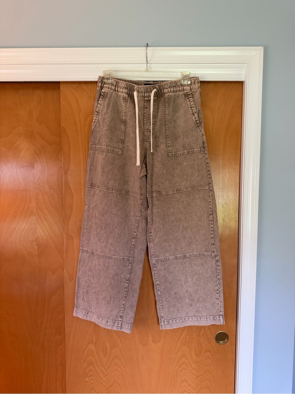 GAP Wide-Leg Drawstring Pants - Taupe - Picture 2 of 6